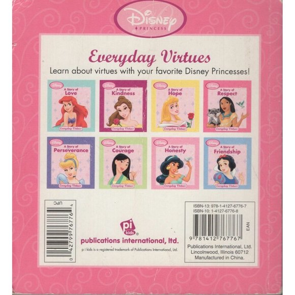 Disney Princess A Story of Respect by Lisa Harkrader Children Kids Literature - Picture 2 of 2